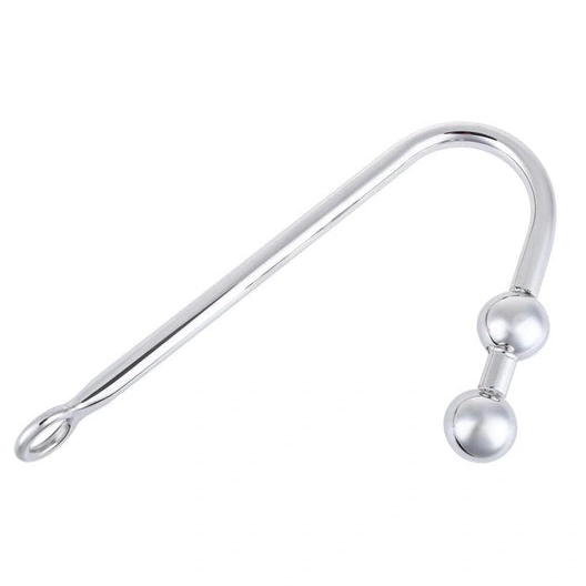 Stainless Two Balls 4417 Pleasurable Anal Steel Hook 1111